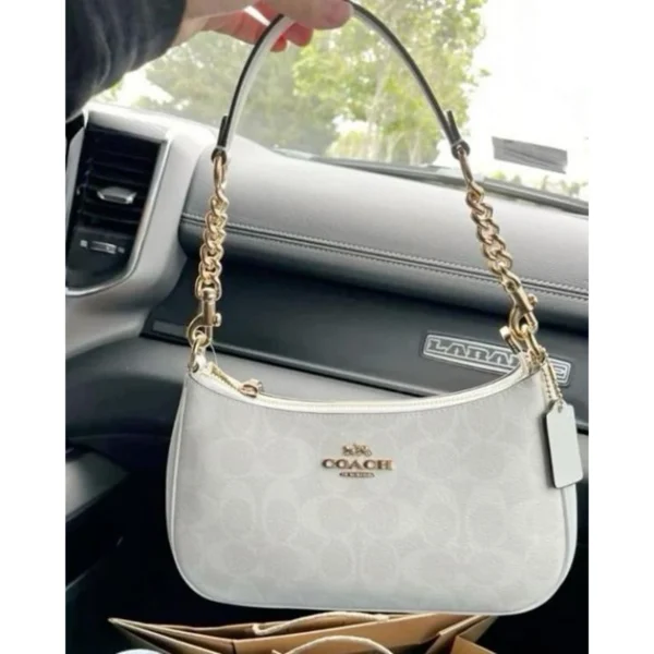 Stylish Coach Teri Shoulder Bag With Og Box Dust Cover White For Women (BSF1743)q - stayhit.in Stylish Coach Teri Shoulder Bag With Og Box Dust Cover White For Women (BSF1743)q - stayhit.in