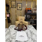 Stylish Coach Willow Tote Bag Monogram Canvas Mini For Women (JH422) - stayhit.in