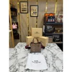 Stylish Coach Willow Tote Bag Monogram Canvas Mini For Women (JH422) - stayhit.in