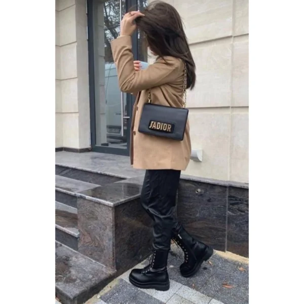 Stylish Dior Saddle Handbag All Black With Og Box For Women (BOT2872) - stayhit.in