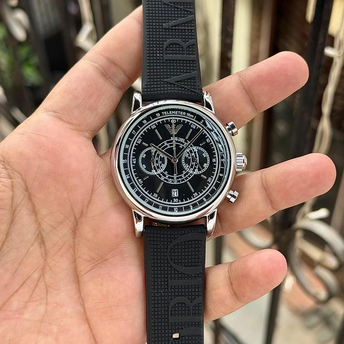 Stylish Emporio Armani Hampton Watch Black For Men (BOT3361) - stayhit.in Stylish Emporio Armani Hampton Watch Black For Men (BOT3361) - stayhit.in