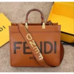 Stylish Fendi Roma Leather Handbag With Dust Bag For Women (BOT2863) - stayhit.in