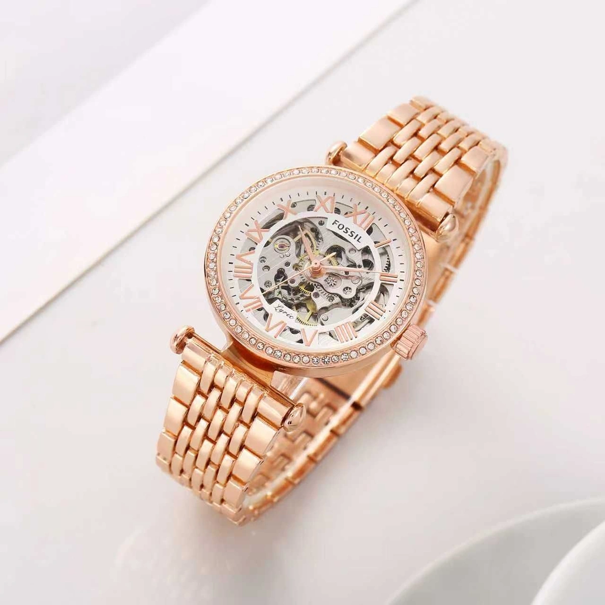 Stylish Fossil Automatic Watch Two Tone For Women (LAB482) - stayhit.in Stylish Fossil Automatic Watch Two Tone For Women (LAB482) - stayhit.in