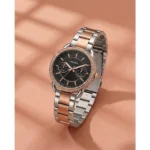 Stylish Fossil Tailor Copper Watch Black Dial For Women (LAB835) - stayhit.in