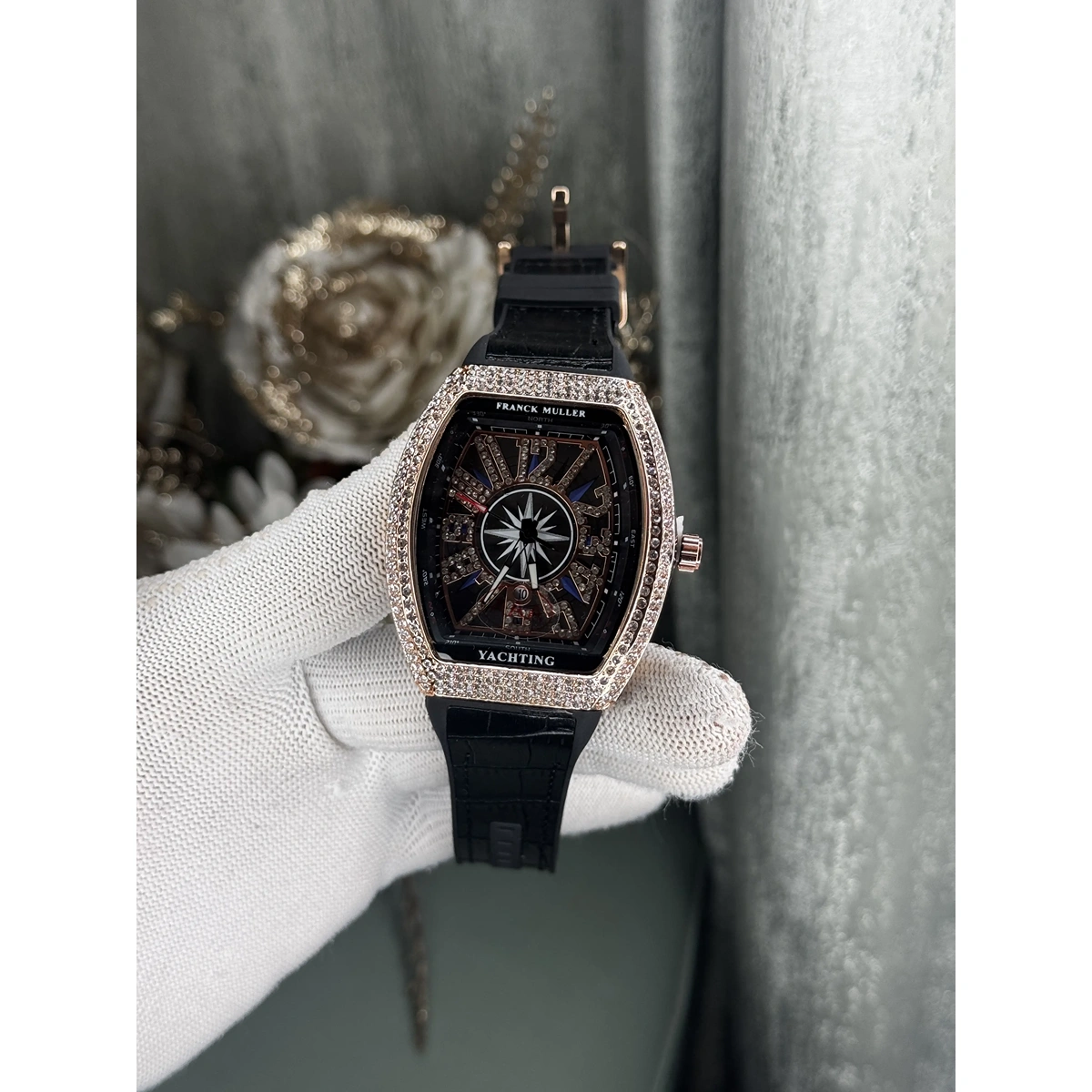 Stylish Frank Muller Yachting Watch Black Vanguard For Men (JH500) - stayhit.in Stylish Frank Muller Yachting Watch Black Vanguard For Men (JH500) - stayhit.in