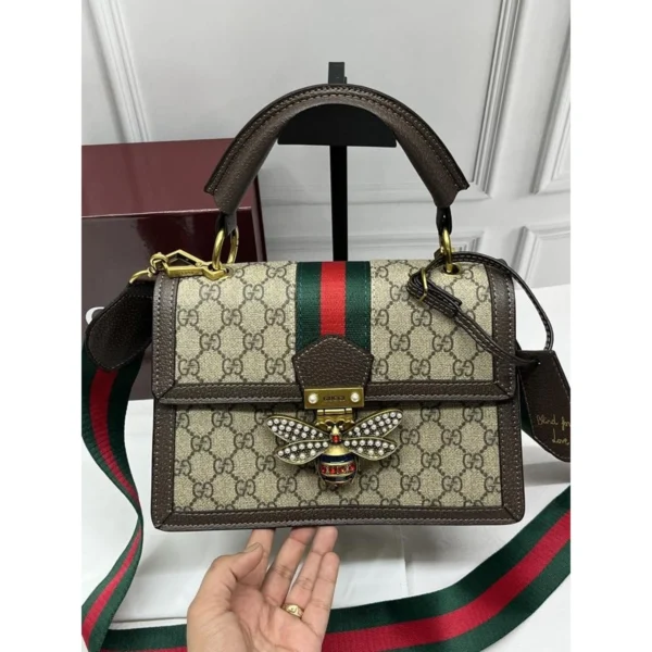 Stylish Gucci Bee Queen Shoulder Bag With Og Box Dust Cover For Women (BSF1793) - stayhit.in Stylish Gucci Bee Queen Shoulder Bag With Og Box Dust Cover For Women (BSF1793) - stayhit.in