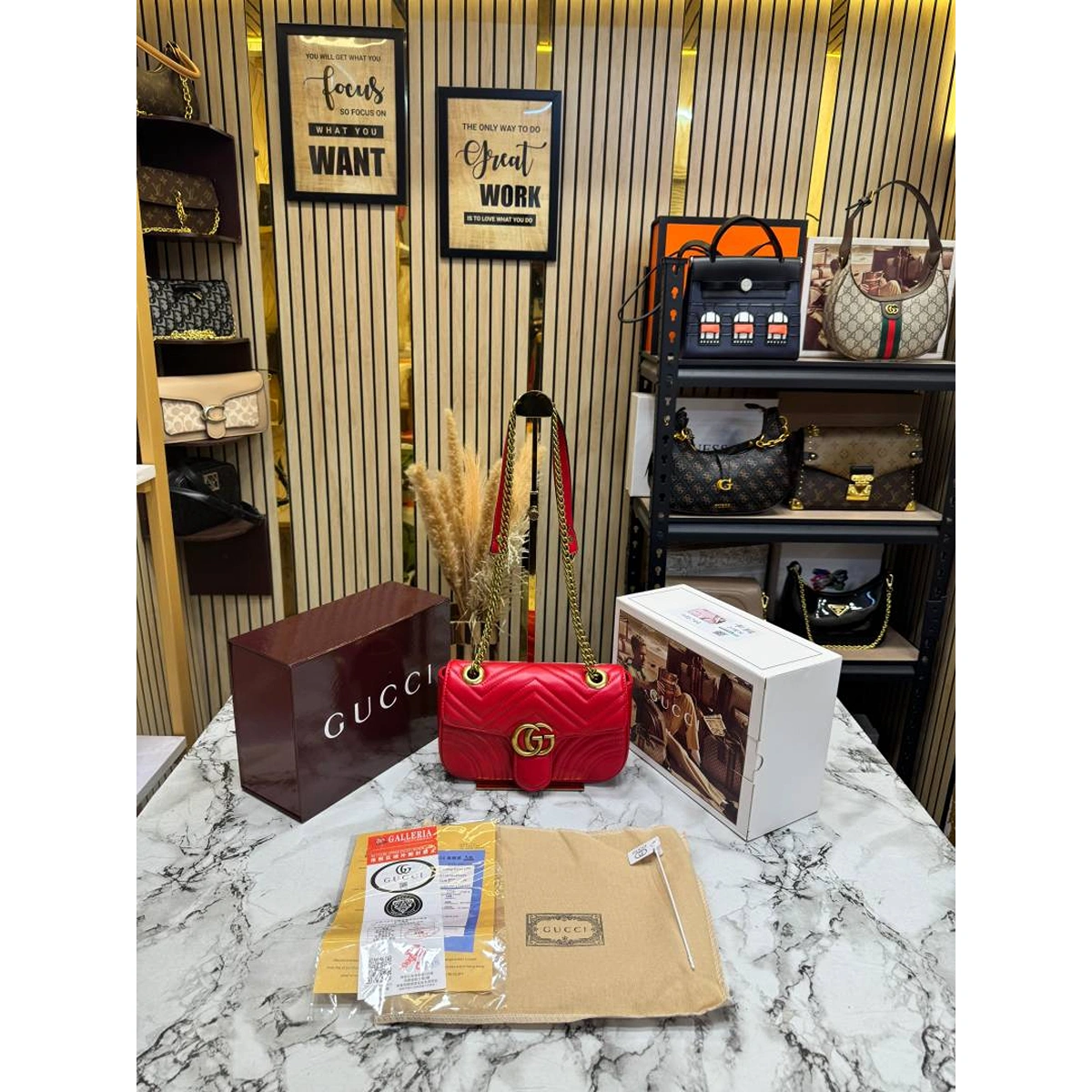 Stylish Gucci Gg Marmont Bag With Double Box And Dust Bag For Women (SOS457) - stayhit.in