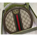 Stylish Gucci Gg Ophidia Bag Supreme Oval Round Shape With Box For Women (BSF1678) - stayhit.in