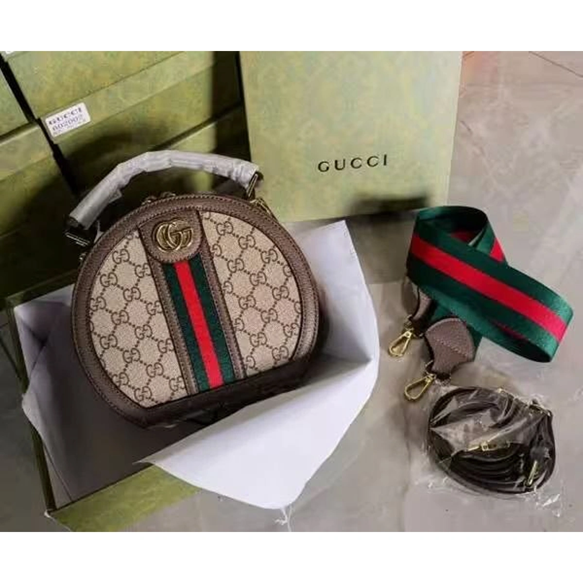 Stylish Gucci Gg Ophidia Bag Supreme Oval Round Shape With Box For Women (BSF1678) - stayhit.in Stylish Gucci Gg Ophidia Bag Supreme Oval Round Shape With Box For Women (BSF1678) - stayhit.in