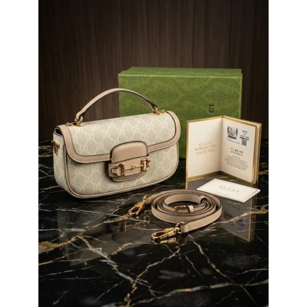 Stylish Gucci Horsebit Shoulder Bag Beige With Og Box For Women (BOT3798) - stayhit.in Stylish Gucci Horsebit Shoulder Bag Beige With Og Box For Women (BOT3798) - stayhit.in