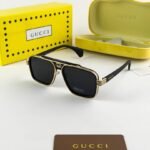 Stylish Gucci Sunglasses Gold Black For Men (DW23) - stayhit.in
