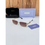 Stylish Gucci Sunglasses Gold Brown For Men (BOT3681) - stayhit.in