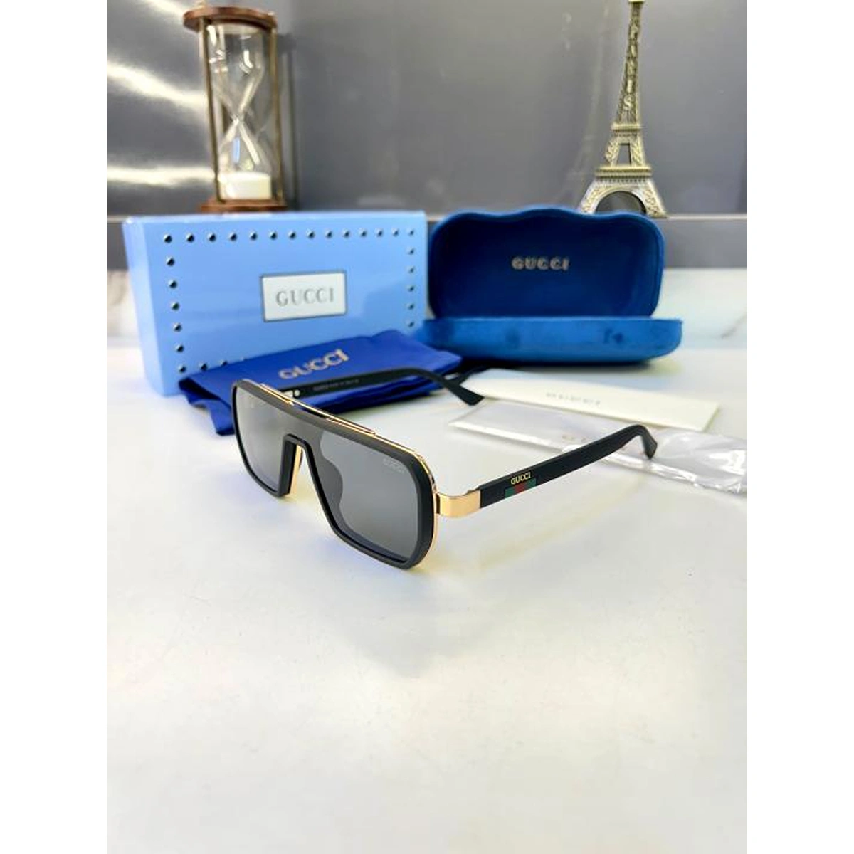 Stylish Gucci Sunglasses Golden Black For Men (BOT3669) - stayhit.in Stylish Gucci Sunglasses Golden Black For Men (BOT3669) - stayhit.in