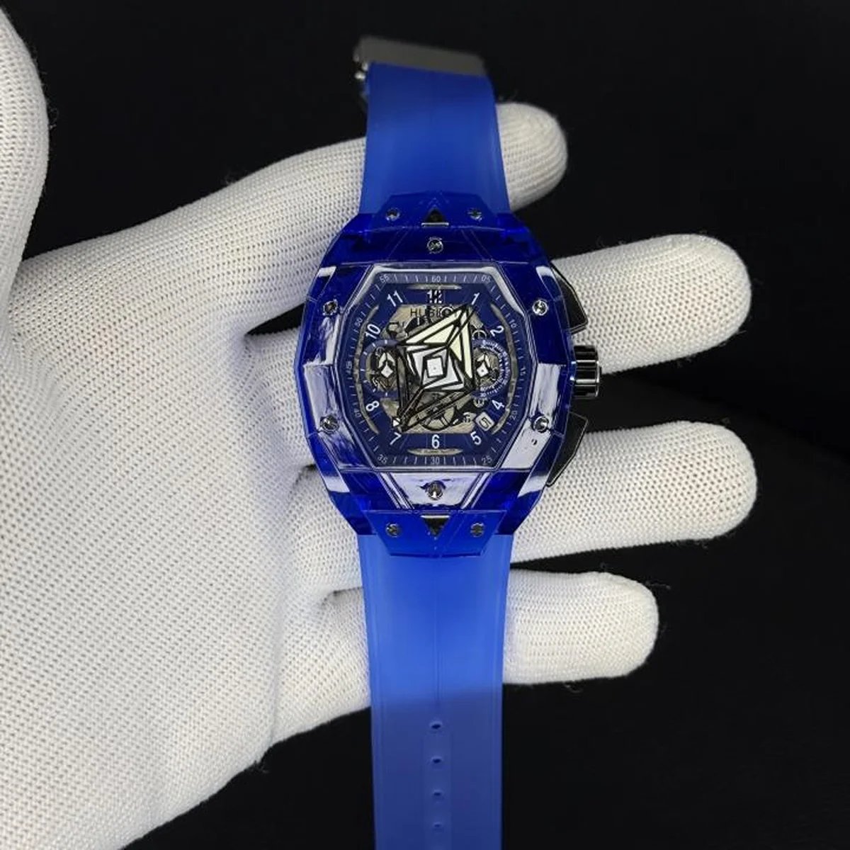 Stylish Hublot Spyder Watch Blue For Men (BOT3089) - stayhit.in Stylish Hublot Spyder Watch Blue For Men (BOT3089) - stayhit.in