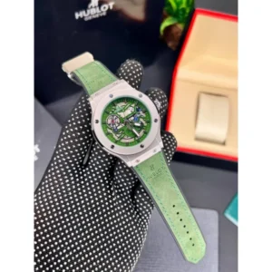 Stylish Hublot Watch Green Dial For Men (SOS545) - stayhit.in