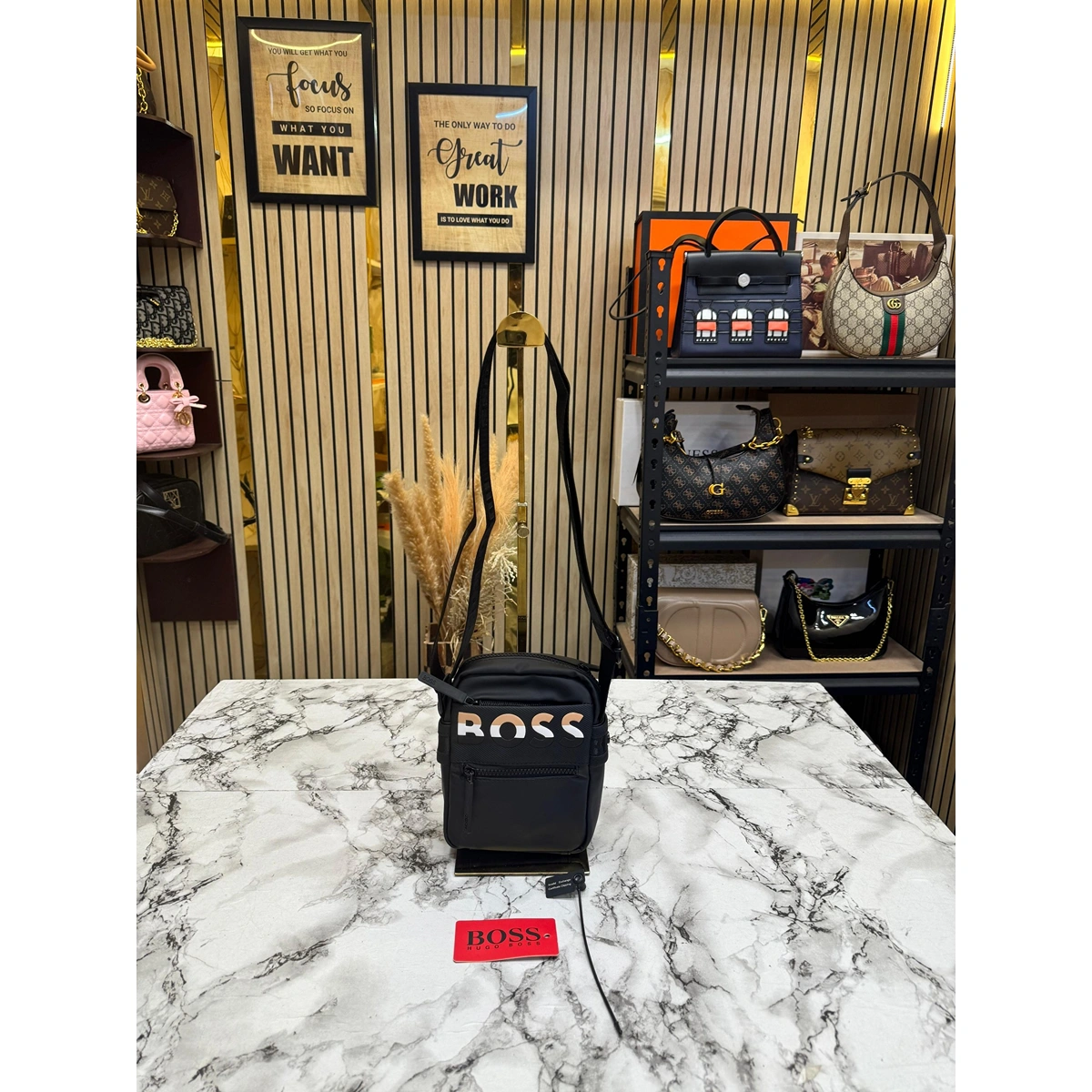 Stylish Hugo Boss Ross Crossbody Bag Urban Compact Matrix For Women (JH428) - stayhit.in Stylish Hugo Boss Ross Crossbody Bag Urban Compact Matrix For Women (JH428) - stayhit.in