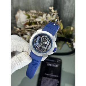 Stylish Jacob & Co. Cr7 Watch Silver Blue For Men (JH495) - stayhit.in