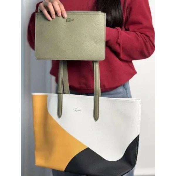 Stylish Lactose Reversible Tote Bag With Extra Pouch For Women (LAB1059) - stayhit.in