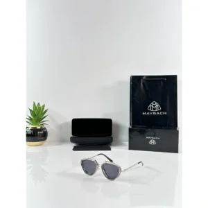 Stylish Maybach Sunglasses Silver Black For Men (BOT3214) - stayhit.in