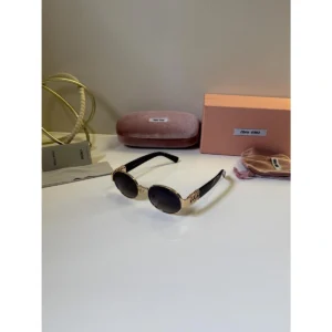 Stylish Miu Miu Sunglasses Gold Purple For Men (BOT3464) - stayhit.in