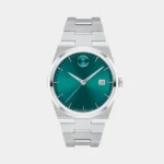 Stylish Movado Bold Watch Silver Green For Men (SOS130) - stayhit.in