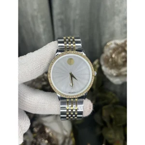 Stylish Movado Museum Watch Dual White Diamond For Men (JH479) - stayhit.in