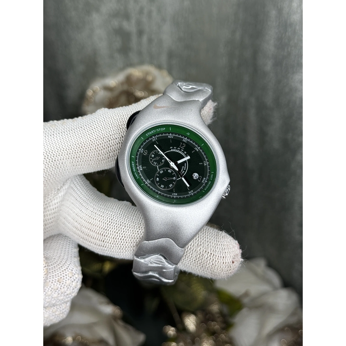 Stylish Nike Watch Silver Green For Men (JH473) - stayhit.in Stylish Nike Watch Silver Green For Men (JH473) - stayhit.in