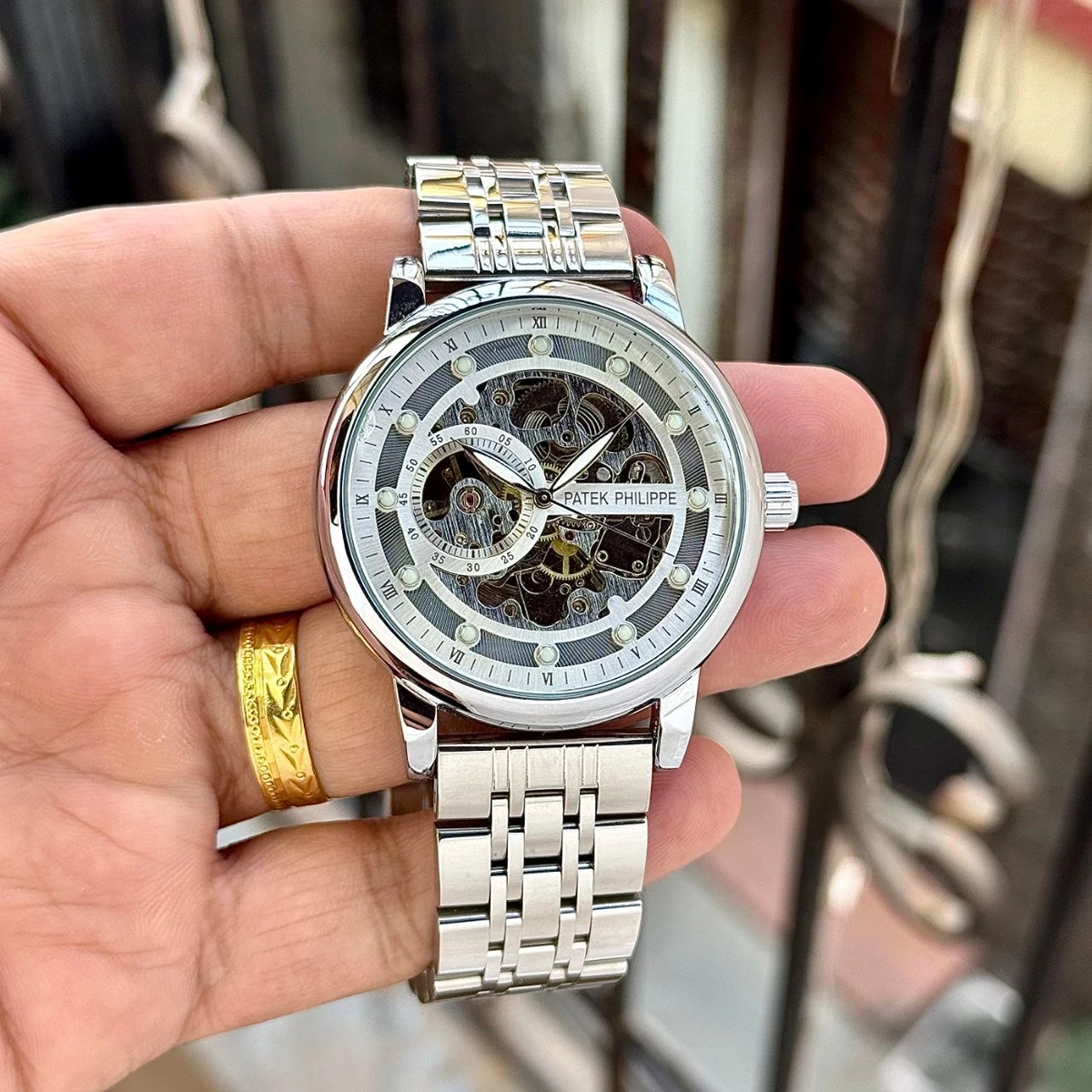 Stylish Patek Philippe Skeleton Watch For Men (LAB906) - stayhit.in Stylish Patek Philippe Skeleton Watch For Men (LAB906) - stayhit.in