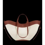Stylish Polene Cyme Canvas Bag Edition Beige For Women (LAB562) - stayhit.in