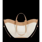 Stylish Polene Cyme Canvas Bag Edition Beige For Women (LAB563) - stayhit.in
