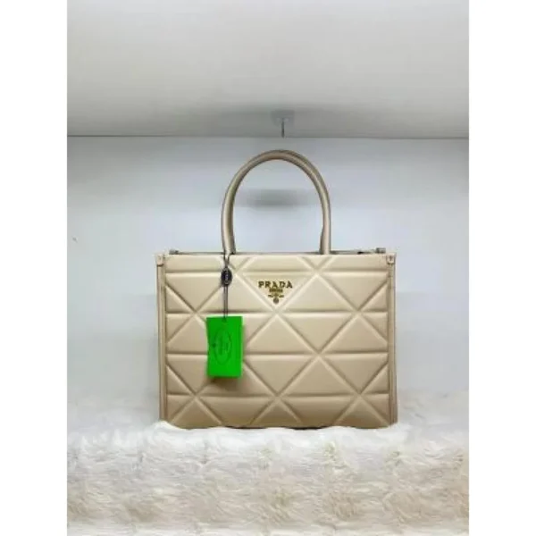 Stylish Prada Leather Tote Bag With Dust Cover For Women (SUP8274) - stayhit.in