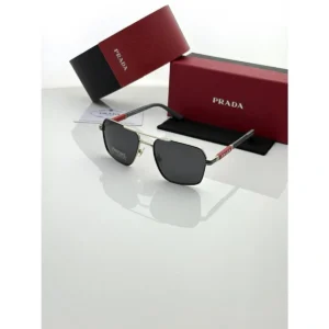 Stylish Prada Sunglasses Silver Black For Men (BOT3663) - stayhit.in