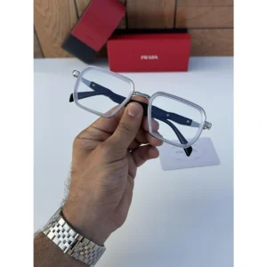 Stylish Prada Sunglasses Silver White For Men (WS83) - stayhit.in