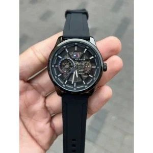 Stylish Rado Quartz Watch Silver Black For Men (JH489) - stayhit.in