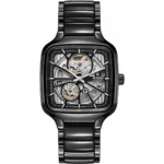 Stylish Rado True Square Watch Automatic Silver Black For Men (SOS553) - stayhit.in