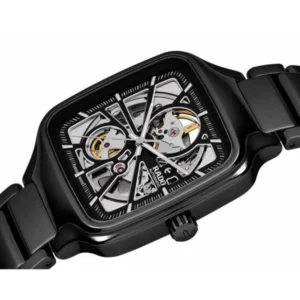 Stylish Rado True Square Watch Automatic Silver Black For Men (SOS553) - stayhit.in