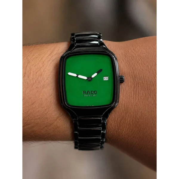 Stylish Rado True Square Watch Green Dial For Men (SOS550) - stayhit.in Stylish Rado True Square Watch Green Dial For Men (SOS550) - stayhit.in