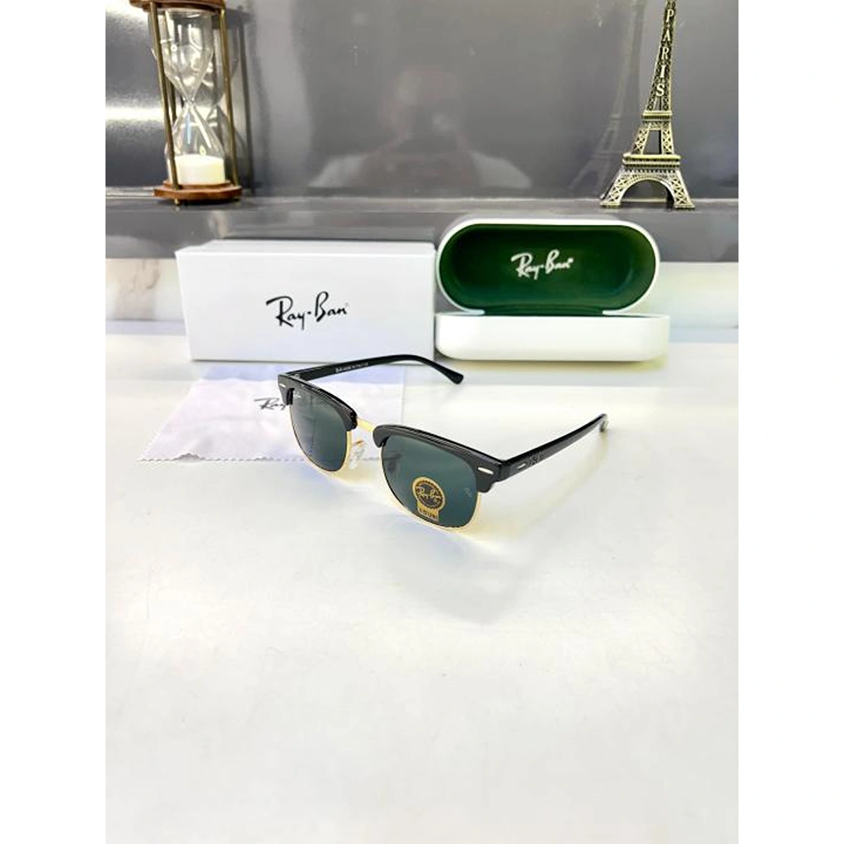 Stylish Rayban Sunglasses Black Gold For Men (BOT3666) - stayhit.in Stylish Rayban Sunglasses Black Gold For Men (BOT3666) - stayhit.in