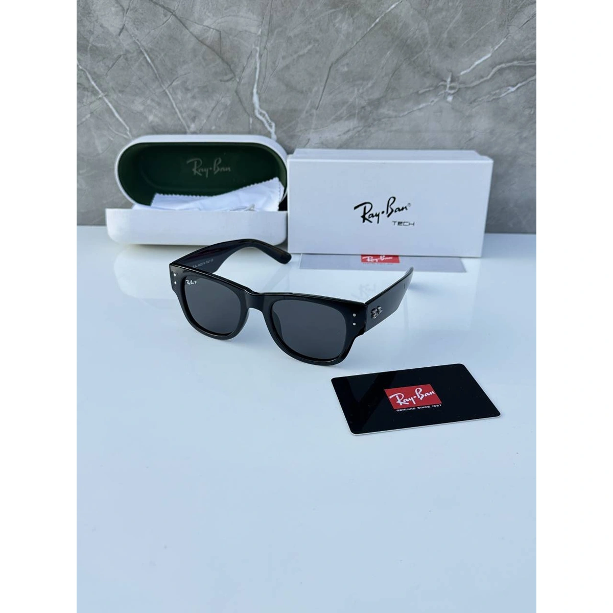 Stylish Rayban Sunglasses Full Black For Men (BT217) - stayhit.in