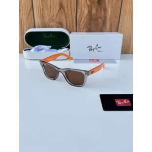 Stylish Rayban Sunglasses Grey Orange Brown For Men (BOT3674) - stayhit.in