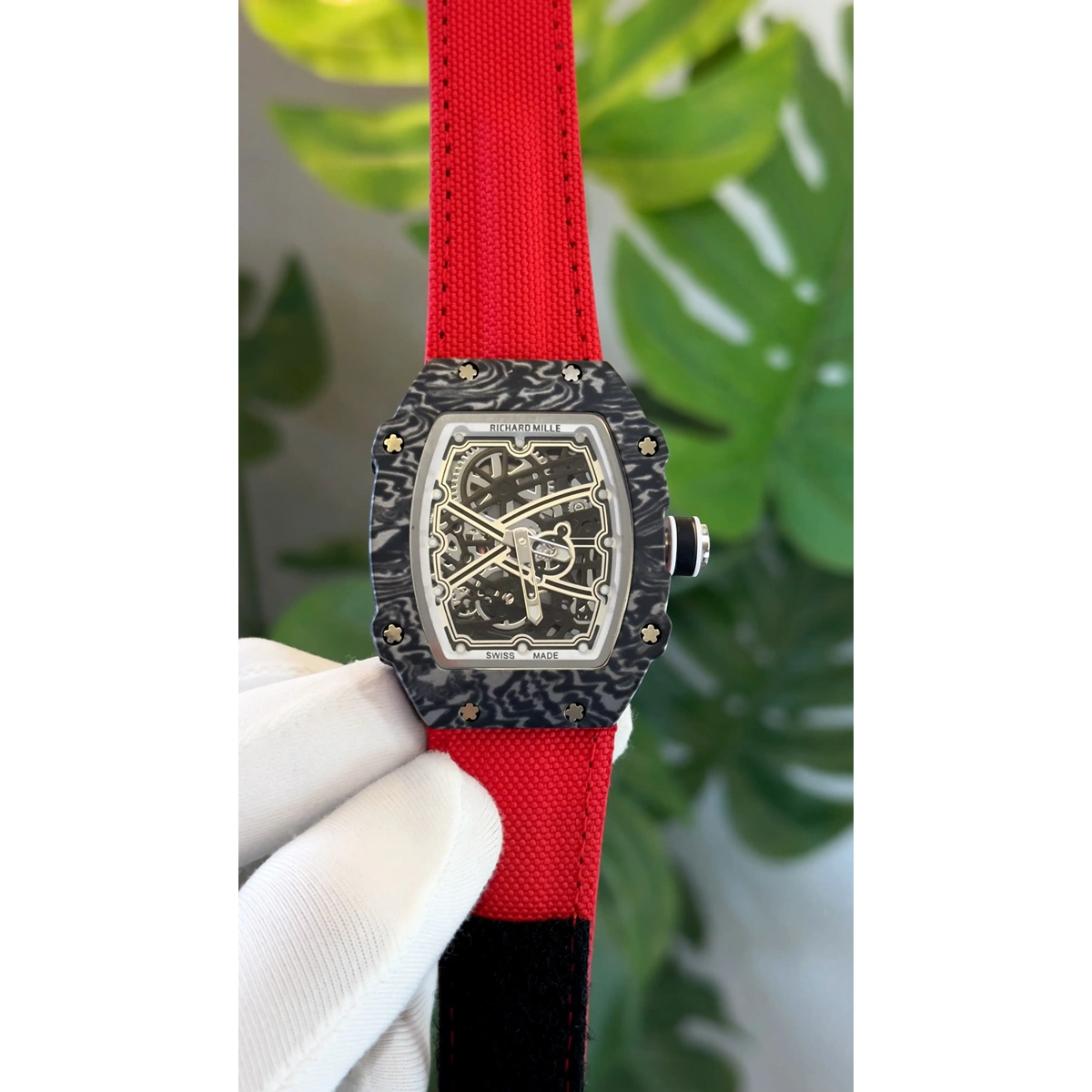 Stylish Richard Mille Rm67-02 Watch Red Strap For Men (JH553) - stayhit.in Stylish Richard Mille Rm67-02 Watch Red Strap For Men (JH553) - stayhit.in