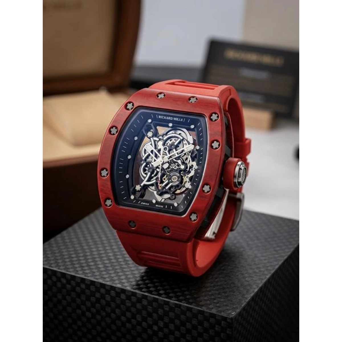 Stylish Richard Mille Watch Red Black For Men (BOT3725) - stayhit.in Stylish Richard Mille Watch Red Black For Men (BOT3725) - stayhit.in