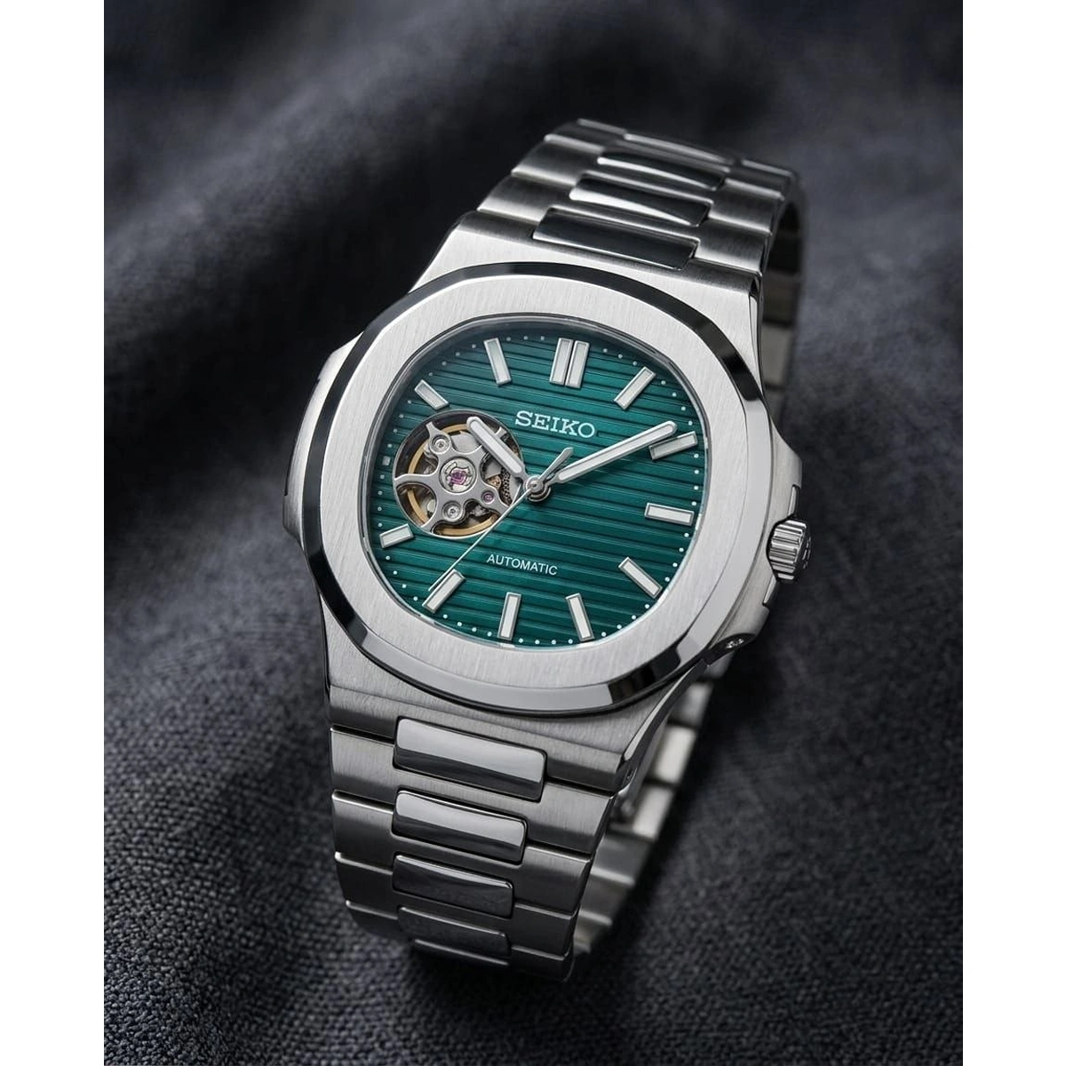 Stylish Seiko Mod Nautilus Watch For Men (LAB797) - stayhit.in Stylish Seiko Mod Nautilus Watch For Men (LAB797) - stayhit.in