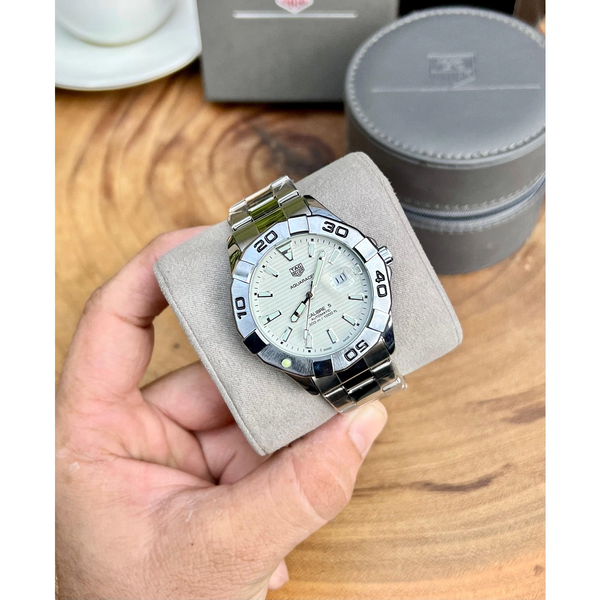 Stylish Tag Heuer Aquaracer Watch White Dial For Men (LAB1028) - stayhit.in Stylish Tag Heuer Aquaracer Watch White Dial For Men (LAB1028) - stayhit.in