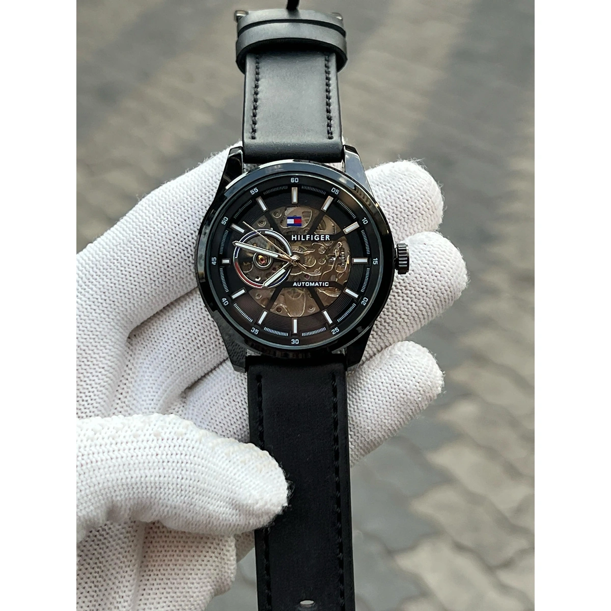 Stylish Tommy Hilfiger Automatic Watch Leather Belt For Men (JH481) - stayhit.in Stylish Tommy Hilfiger Automatic Watch Leather Belt For Men (JH481) - stayhit.in
