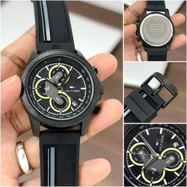 Stylish Tommy Hilfiger Clark Watch Black For Men (BOT3891) - stayhit.in Stylish Tommy Hilfiger Clark Watch Black For Men (BOT3891) - stayhit.in