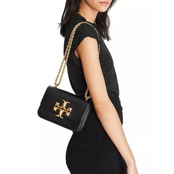 Stylish Tory Burch Eleanor Satchel Bag Leather Black For Women (BOT2562) - stayhit.in Stylish Tory Burch Eleanor Satchel Bag Leather Black For Women (BOT2562) - stayhit.in