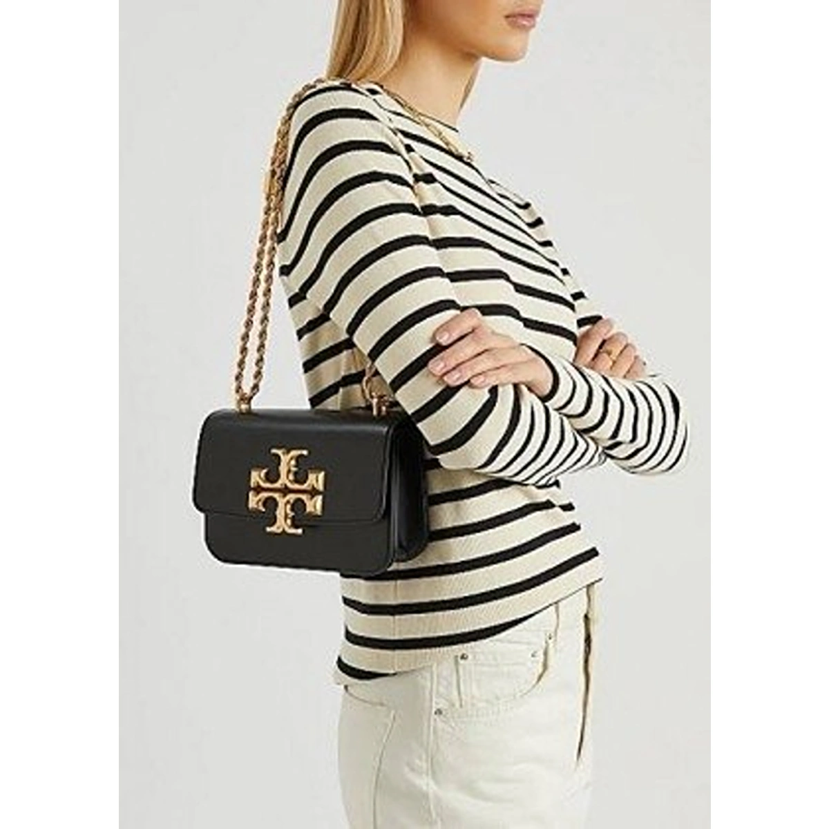 Stylish Tory Burch Eleanor Shoulder Bag Black For Women (LAB573) - stayhit.in Stylish Tory Burch Eleanor Shoulder Bag Black For Women (LAB573) - stayhit.in