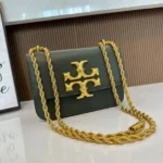 Stylish Tory Burch Eleanor Shoulder Bag Green For Women (LAB572) - stayhit.in