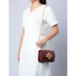 Stylish Tory Burch Eleanor Shoulder Bag Wine For Women (LAB571) - stayhit.in